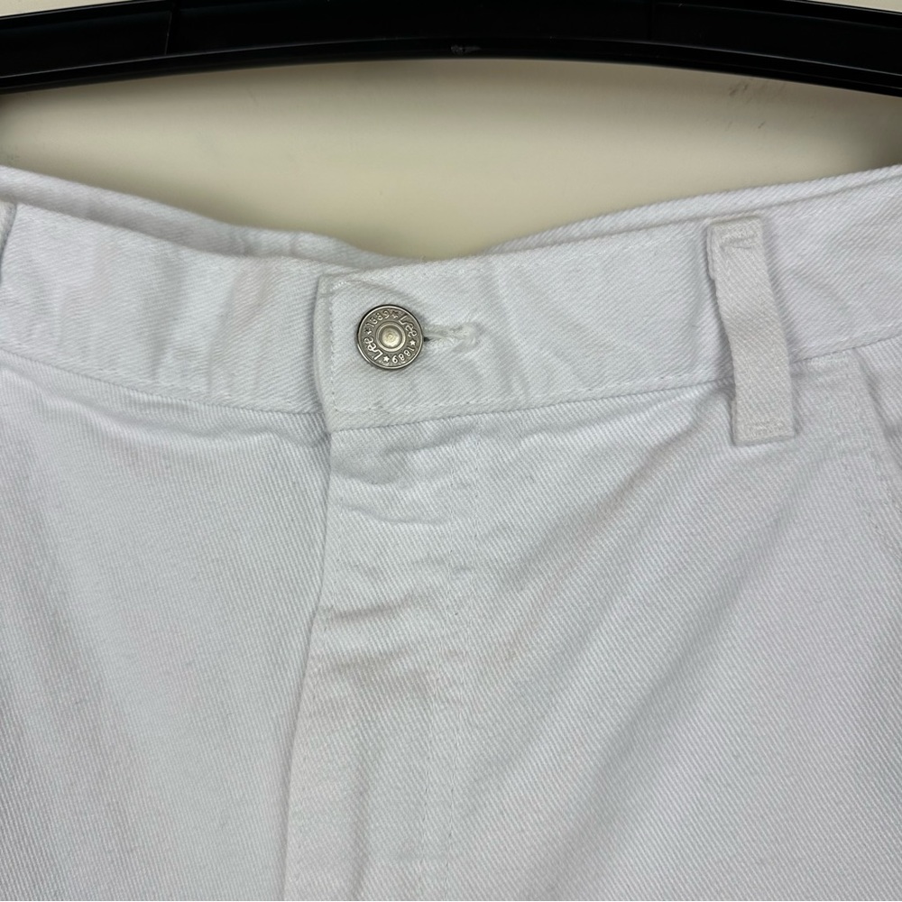 Vintage Lee White High Waisted Bermuda Dad Shorts Size 18 - Picture 6 of 10